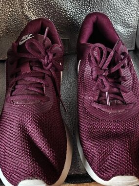 Nike Maroon Tanjun Mesh Lifestyle Running Shoes